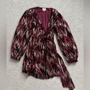 Sequin holiday dress - Express